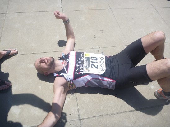 The look of a man who's given it everything !