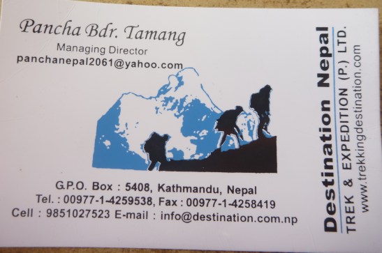 Pancha's contact details for your visit 